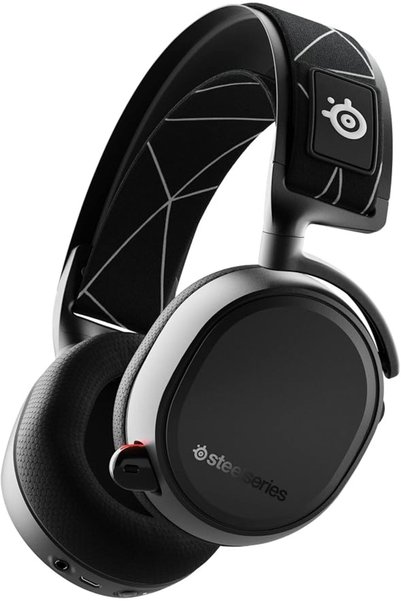 SteelSeries أركتيس 9 - سماعة رأس لاسلكية مزدوجة للألعاب - اتصال لاسلكي عالي ا...