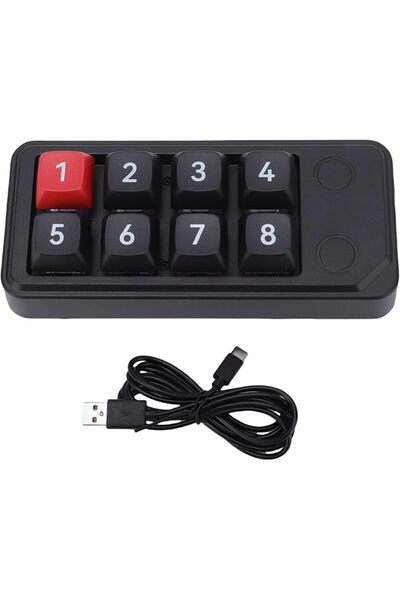 GENERAL لوحة أرقام سلكية من فاباتر بمنفذ USB-C، لوحة مفاتيح رقمية بـ 8 أزرار ...