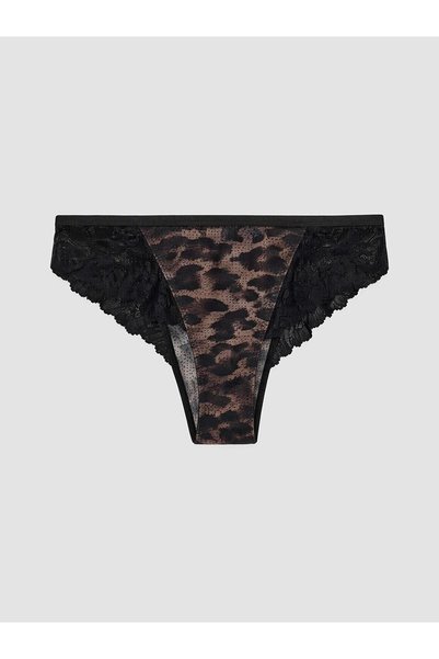 LC Waikiki Φανταχτερό brazilian σλιπ με σχέδιο λεοπάρδαλης (W6)