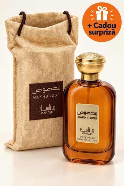 MANASIK Parfum Arăbesc Unisex Makhsouse, Eau de Parfum 100 ml, Oud, Șofran și...