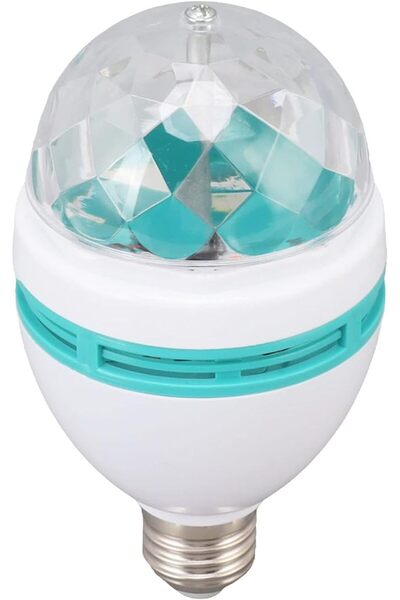 Sorandy RGB Rotating LED Party Bulb, Dancing Light Bulb E26 Base Auto Changin...