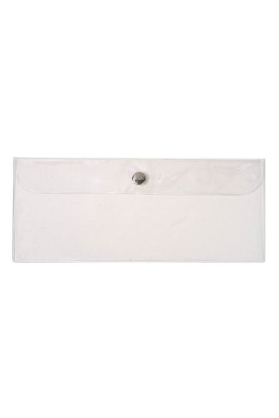DD SHOP Husa pentru pensule de machiaj, plastic transparent cu capsa, 23x10 c...