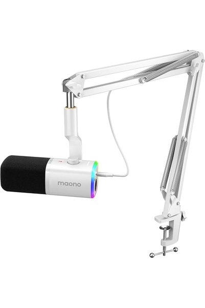 MAONO ميكروفون ديناميكي للألعاب مع ذراع متحرك: ميكروفون بودكاست بتقنية XLR/US...