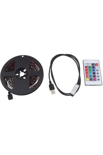 GENERAL شريط إضاءة LED بطول 4 أمتار، يعمل بمنفذ USB، إضاءة خلفية متعددة الألو...