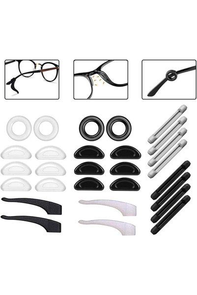 AZONEE Ear Gripper Holders for Eyeglass Nose Pads Silicone Anti -Slip Glasses...