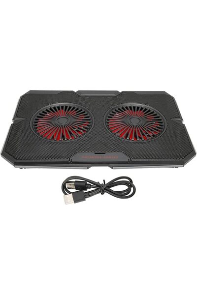 GENERAL RGB Laptop Cooling Pad With Dual Silent Fans, 2 USB Ports, 7 - Adjust...