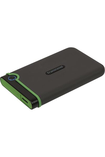 Transcend قرص صلب خارجي بسعة 2 تيرابايت، يدعم USB 3.0 - معيار مقاومة الصدمات ...