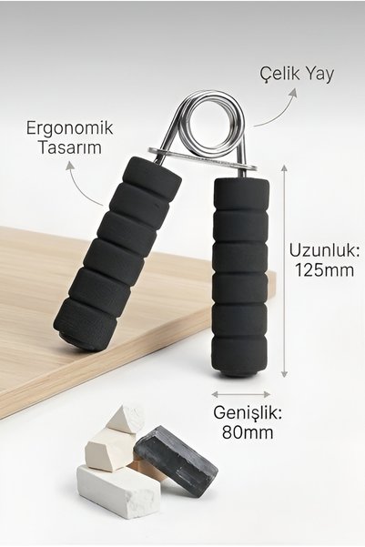 TEKNOLOJİ MADENİ 2 pieces double hand spring wrist arm finger strengthener no...