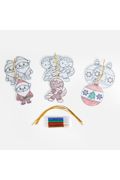 DD SHOP Set creativ de Crăciun, ornamente din spumă de colorat, Moș Crăciun, ...
