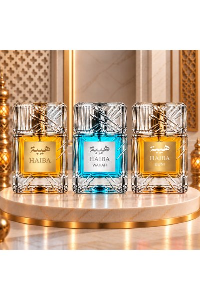 haiba Set de 3 parfumuri arabe unisex HAIBA, WAHAH și BUNI, arome orientale, ...