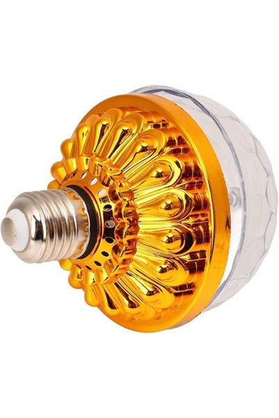 Cryfokt LED Full Color Rotating Lamp RGB Color Changing Light Bulb for Partie...