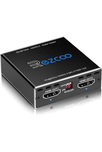 GENERAL مقسم HDMI 4K 60Hz 1x2 1080P 120Hz HDCP HDR 18Gbps UHD D-olby Vision A...