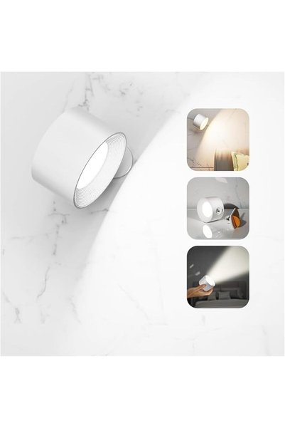 NIUBIER مصابيح حائط LED، مصابيح مثبتة على الحائط تعمل ببطارية قابلة للشحن، مع...