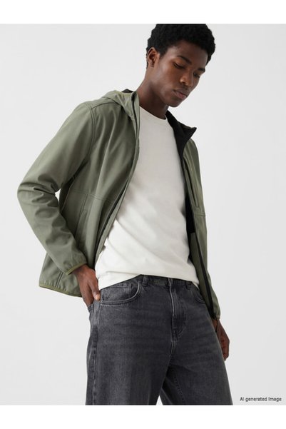 LC Waikiki Rmz Gi̇yi̇m Farkiyla Standard Fit Hooded Men's Coat