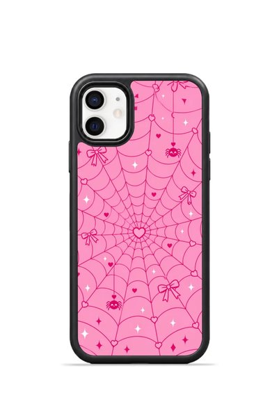 PiyasaSepeti غطاء هاتف iPhone 11 بتصميم "فوريان بلاك هول" باللون الوردي مع شر...