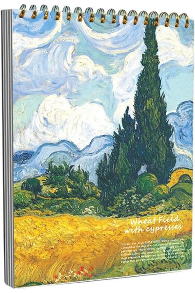 KASTWAVE Sketch book, 8x11" 60-Page Spiral Bound Drawing Pad, 68lb/100gsm Thi...