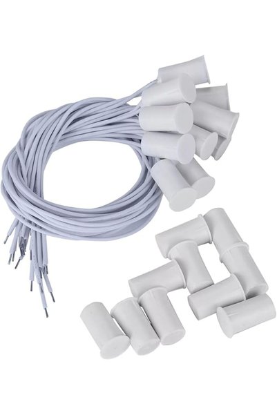 GENERAL White Recessed Wired Security Window Door Contact Sensor Alarm Magnet...