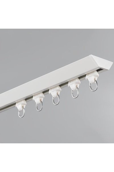 Generic Ultra Thin Ceiling Track Kit - 90° Bendable Sliding Rod with Rollers ...