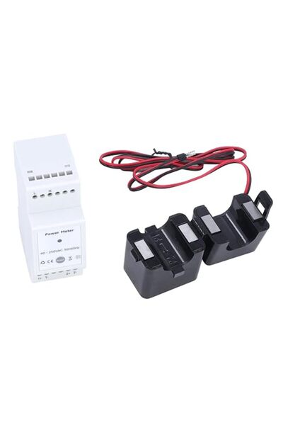 Generic Smart Energy Monitor, Single Phase 90 250VAC 2x750A CT Clamps APP Voi...