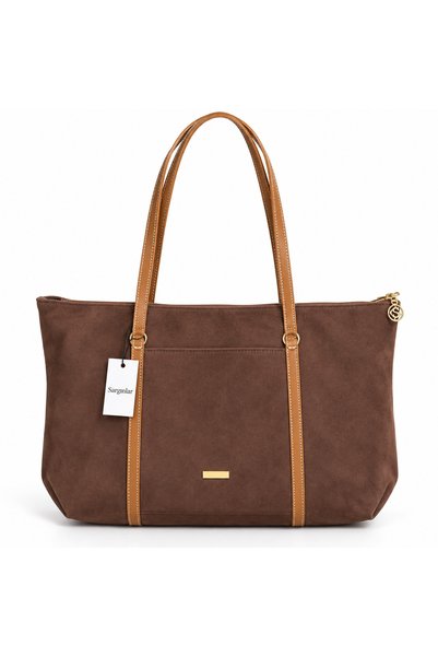 Sargınlar Arvella Şerit Detaylı Fermuarlı Paraşüt Kumaş Shopper Omuz Çantası