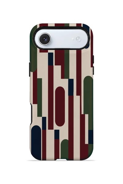 PiyasaSepeti غطاء iPhone 17 Air Vorian ذو طبقتين باللون العنابي.