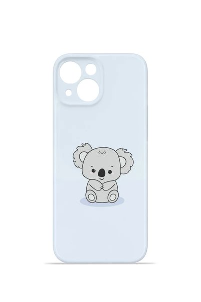 PiyasaSepeti iPhone 15 Vorian Mika Camera Protective Case, Little Koala Design.