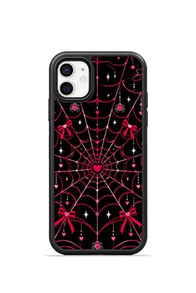 PiyasaSepeti غطاء هاتف iPhone 11 Vorian Black Hole باللونين الأسود والفوشي.