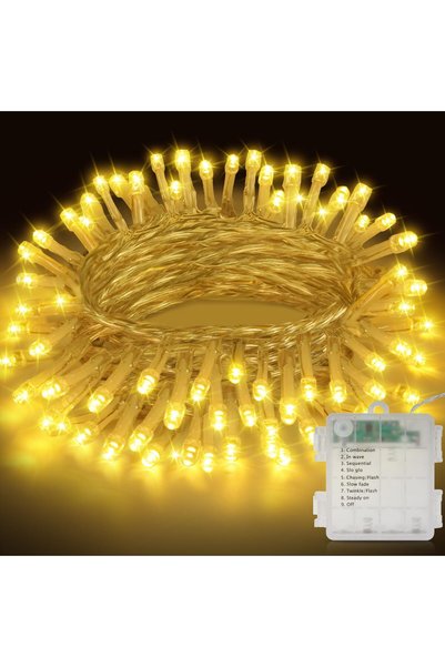 OEM Instalație luminoasă LED Corenia QRE-5049225, 110 LED-uri, alb cald, alim...
