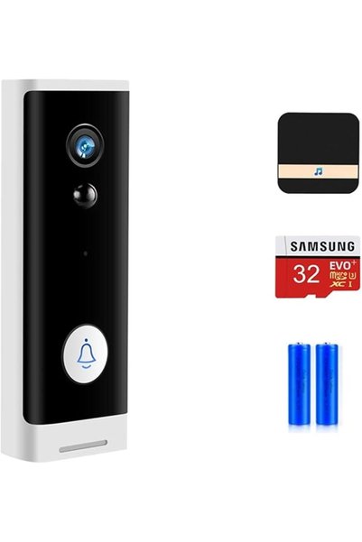 GENERAL جرس باب ذكي مع كاميرا أمان لاسلكية بدقة 1080P، يعمل بتقنية Tuya WIFI،...
