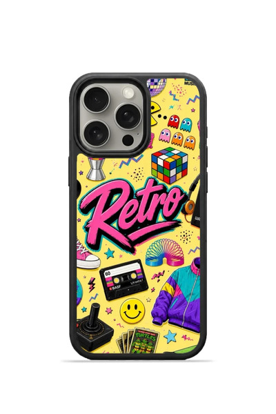 PiyasaSepeti غطاء هاتف iPhone 15 Pro Vorian Black Hole بتصميم كاسيت موسيقى كل...