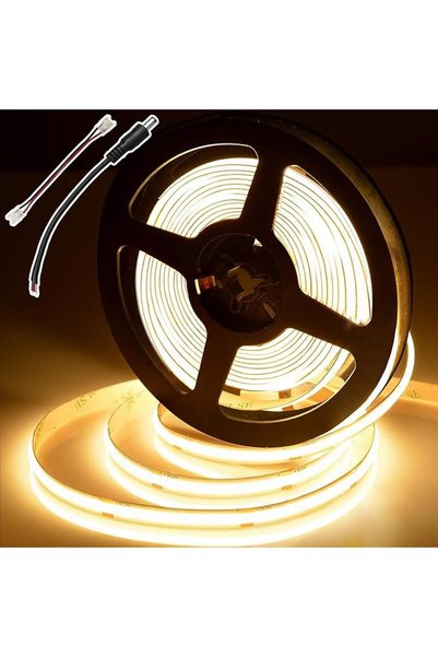 GENERAL 480 LEDs/M COB LED Strip 5m, 12V, High Density, 4000K, 8 mm, 9 W/m, C...