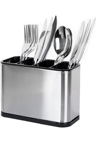 ECVV Utensil Holder for Kitchen Counter Stainless Steel Silverware Holder for...