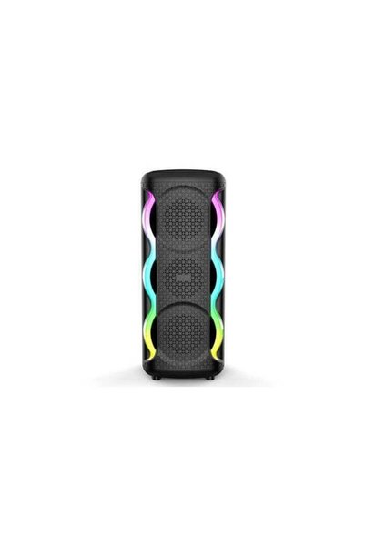 FOXMAG24 Φορητό Ηχείο Bluetooth, 16W, Φώτα RGB, Καραόκε, Μαύρο