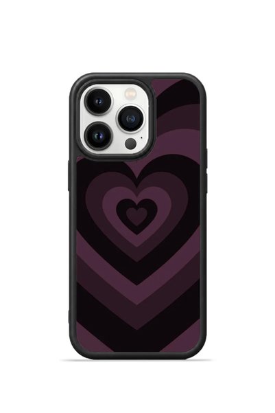PiyasaSepeti غطاء هاتف iPhone 14 Pro Vorian Black Hole، لون بوردو، بتصميم طبق...