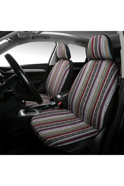 GENERAL أغطية مقاعد السيارة من باجا، طقم مكون من 4 قطع للجزء الأمامي، قابلة ل...