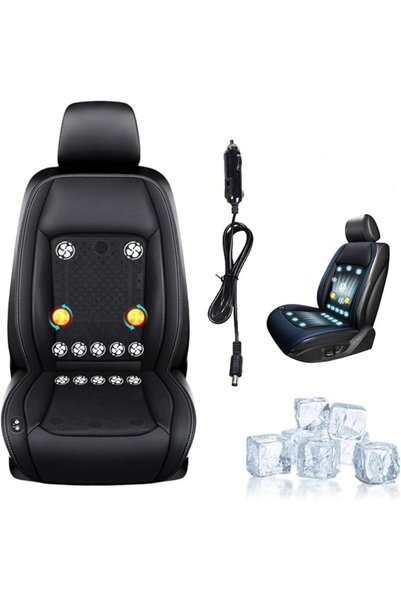 Generic ICY Seat Car Cooling Cushion with 3 Fan Speeds, USB-Powered Ventilate...