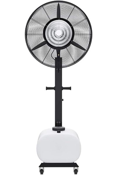 GENERAL Misting Pedestal Fan Spray Fan, High Velocity Metal Floor Oscillating...