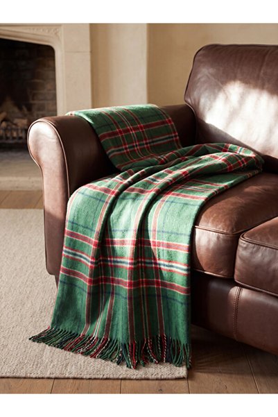LC Waikiki Rmz Clothing Difference: Checkered Embroidered Tassel Tv Blanket