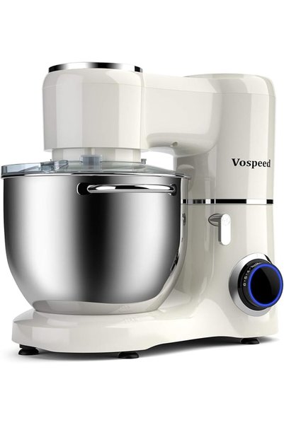VOSPEED خلاط كهربائي متعدد الاستخدامات، قوة 1500 واط، سعة 8 لترات، لخلط الكيك...