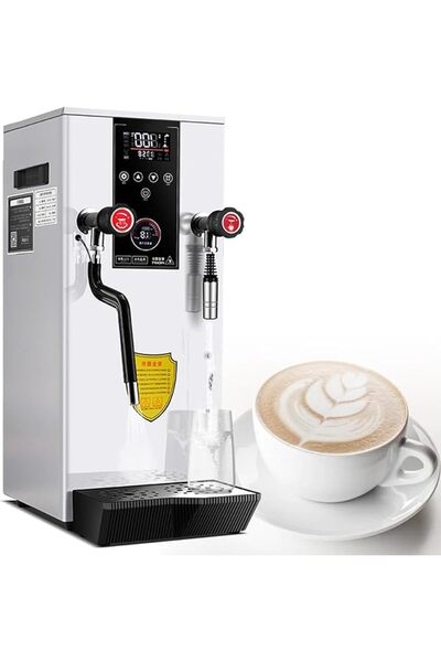 GENERAL 12L Commercial Milk Frother, 220V 2500W Automatic Steam Boiling Water...