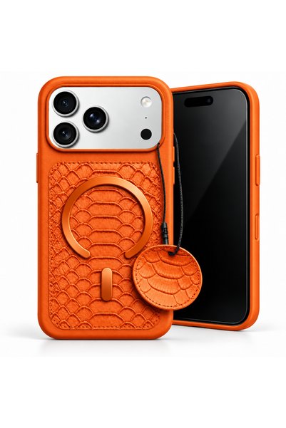 Coverzone غطاء هاتف iPhone 17 Pro من Crovia، بتصميم يشبه جلد التمساح، باللون ...
