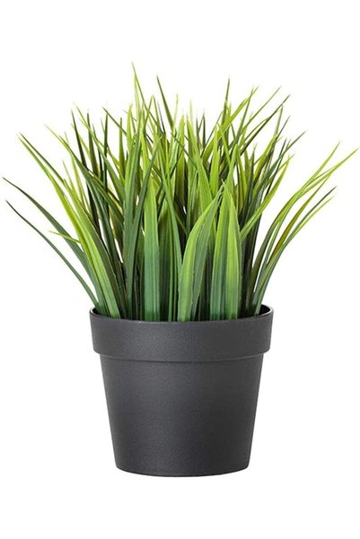 Generic عشب صناعي مع وعاء (أخضر، أسود 20 سم)