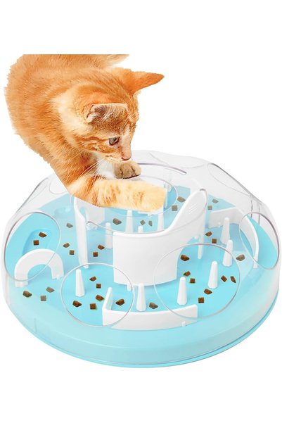 NALACAL Interactive Cat Puzzle Feeder, Cat Toy, Interactive Enrichment Toys F...