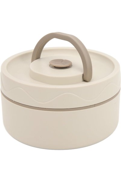 Fdit Thermal Cooking Pot, Portable 440ml 304 Stainless Steel Double Layer Ins...