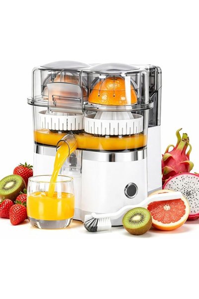 GENERAL Dual-Head Automatic Citrus Juicer, Electric Orange Lemon Lime Squeeze...