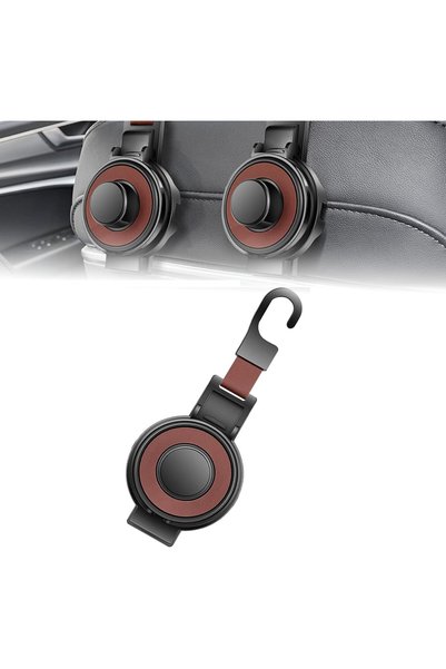 Generic Car Seat Headrest Hook, 3 in 1 Car Purse Hook with Phone Holder and C...