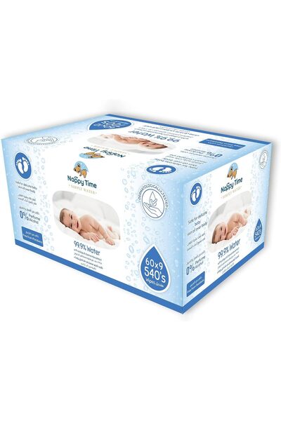 Generic مناديل أطفال، تحتوي على 99.9% ماء نقي مع خلاصة البابونج، خالية من الع...