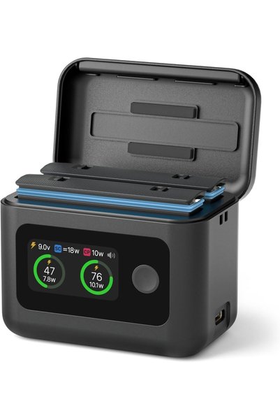 Generic متوافق مع بطارية Insta360 X5، شاحن بطارية لملحقات Insta360 X5 بقوة 27...