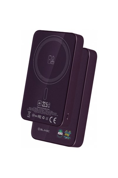 Blavec Baterie Externa Wireless BJ-04 Slim, 10000mAh, 22.5W, PD + FQI, 1 x QI...