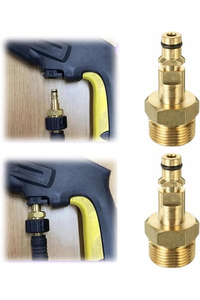 Generic Mizznee 2 PCS High Pressure Washer Hose Adapter, M22 Adapter, Fitting...